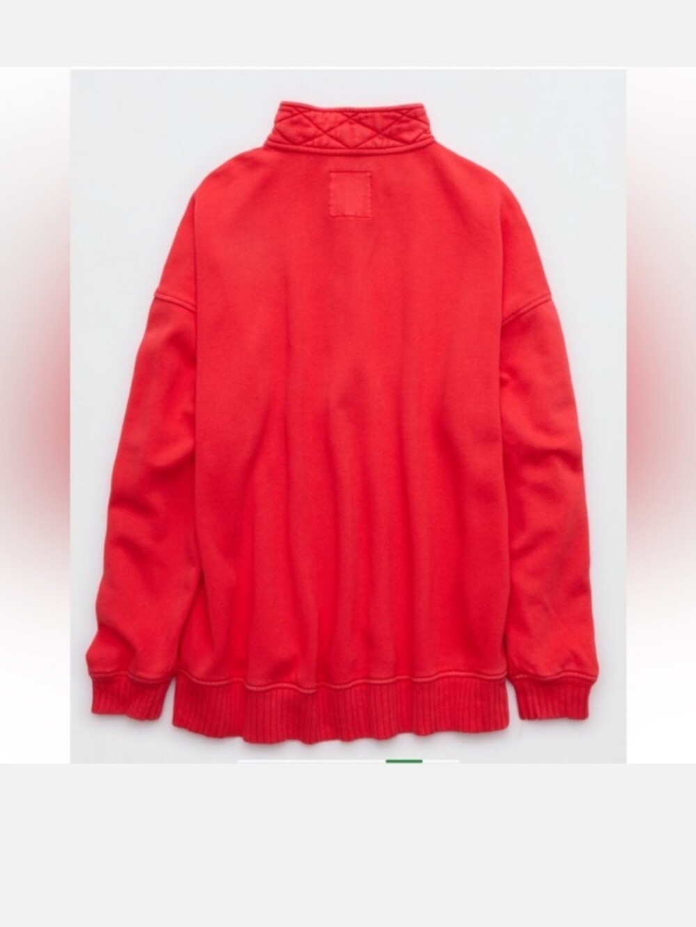 Aerie Oh Snap! Bright Red Pullover Sweatshirt - Picture 7 of 10